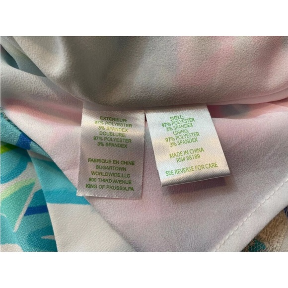 Lilly Pulitzer Narissa Stretch Shift Coco Island #005199 Women's Size 6. - Picture 7 of 7